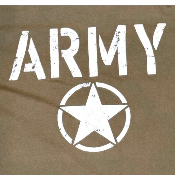 Grunt Style Mens Army T-Shirt Olive Green Patriotic Graphic Tee Short Sleeve M - Picture 2 of 5